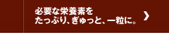 必要な栄養素をたっぷり、ぎゅっと、一粒に。
