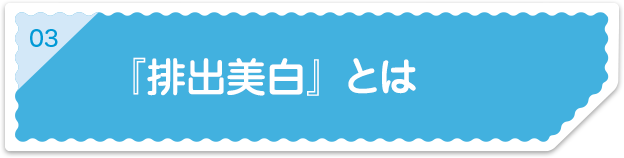 03「排出美白」とは