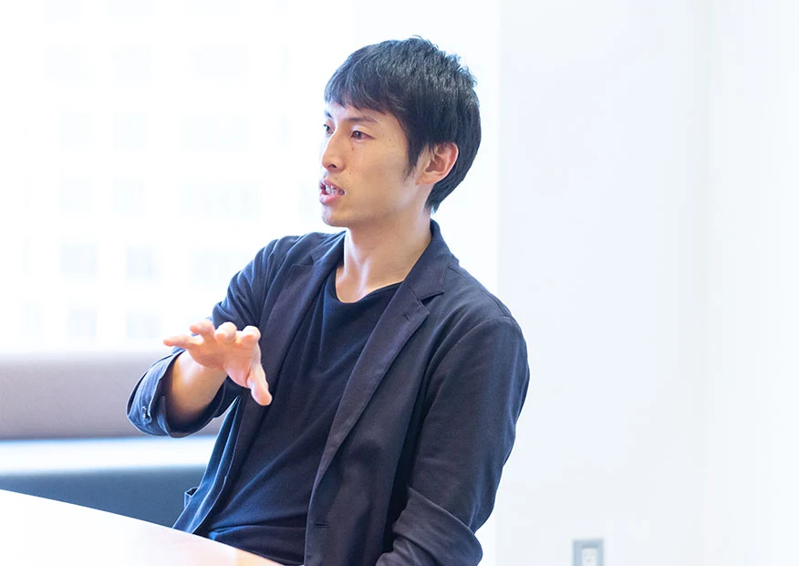株式会社DeNA CHO室 室長代理 平井孝幸 氏のインタビュー風景