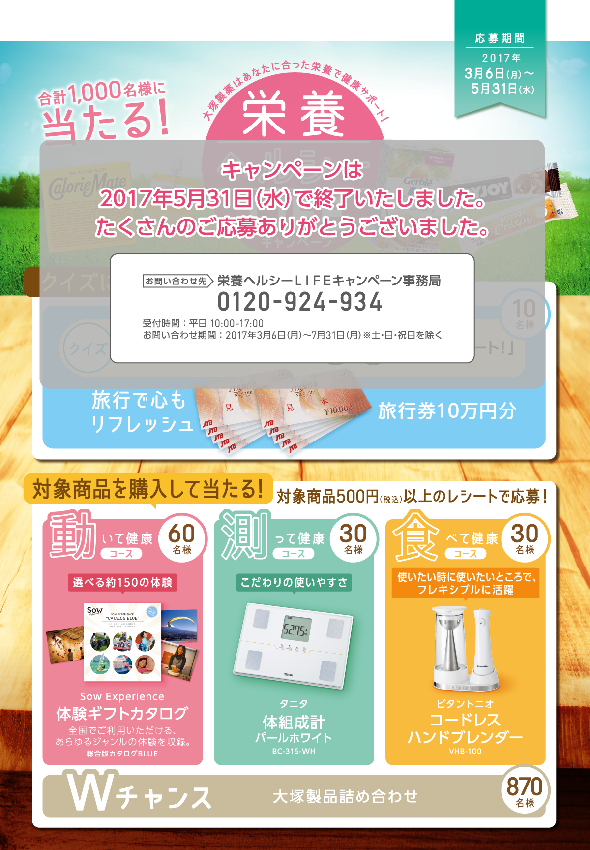 大塚製薬　栄養へルシーLIFEキャンペーン