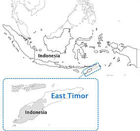 Location of East Timor