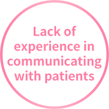 Lack of experience in communicating with patients