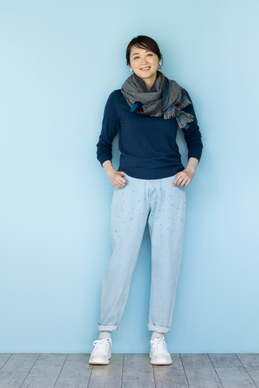 第39回 大人のデニムはワイドで/スタイリスト・石田純子さんの【明日、何着る?】
