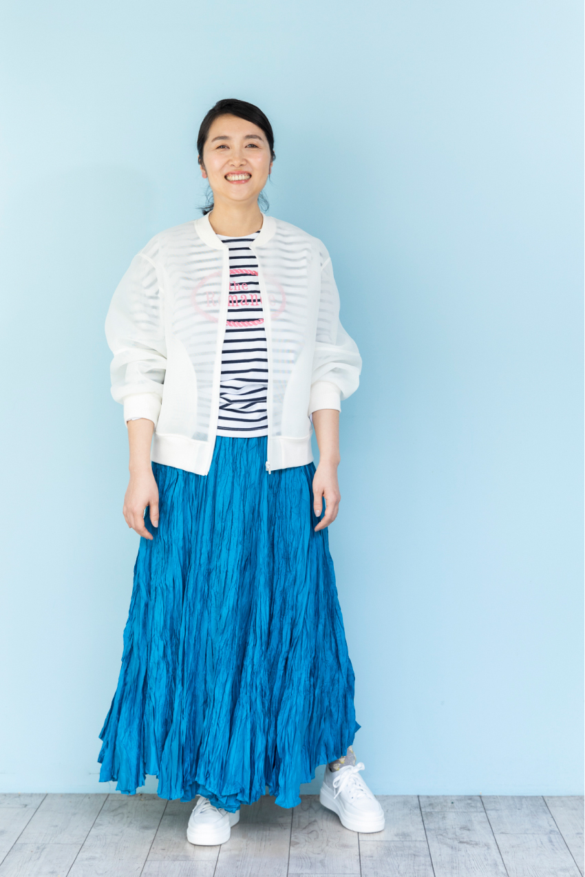 第46回 シアーシャツを上品に/スタイリスト・石田純子さんの【明日、何着る?】