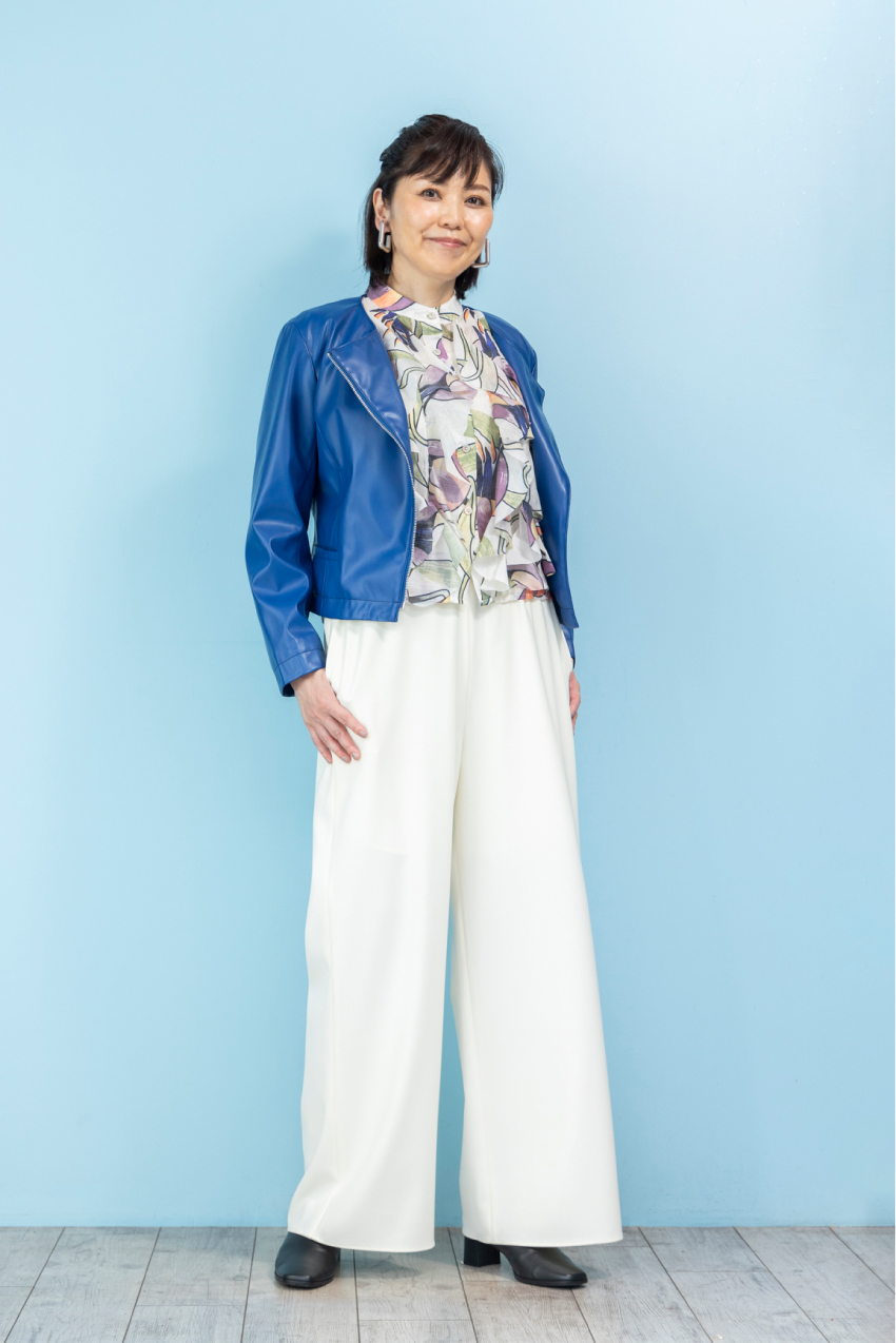 第59回　フェイクレザー風ジャケットを1枚／スタイリスト・石田純子さんの【明日、何着る？】