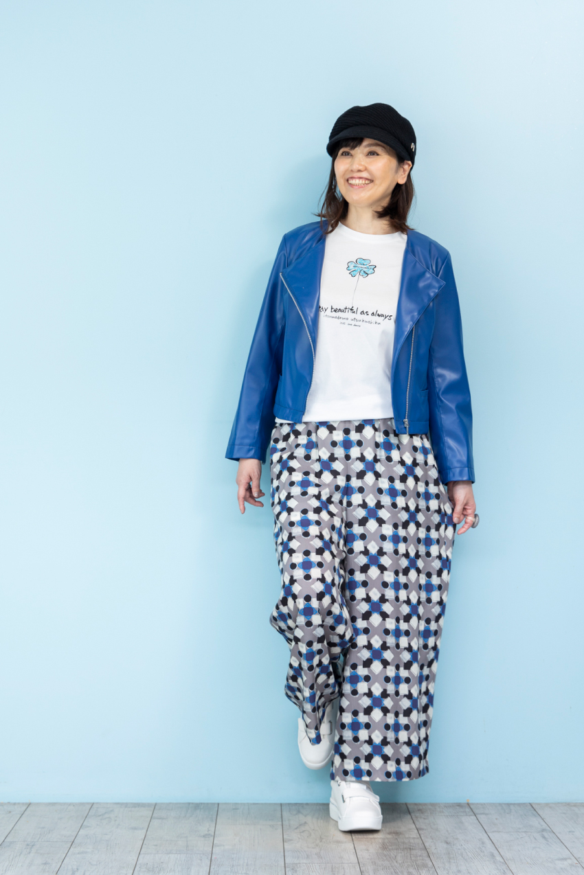第59回　フェイクレザー風ジャケットを1枚／スタイリスト・石田純子さんの【明日、何着る？】