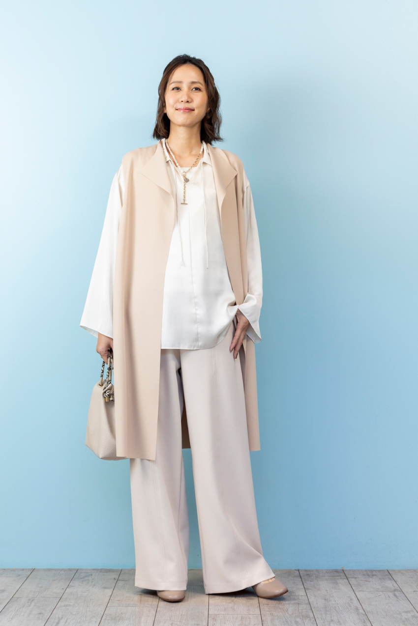 第64回　春夏は薄手のジレで決まり！／スタイリスト・石田純子さんの【明日、何着る？】