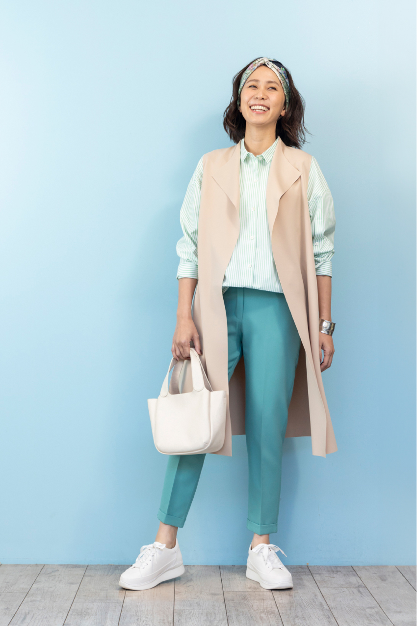 第64回　春夏は薄手のジレで決まり！／スタイリスト・石田純子さんの【明日、何着る？】