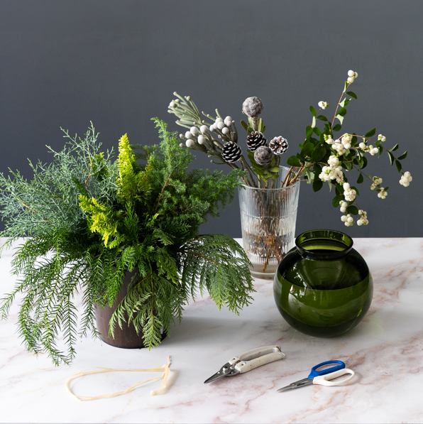 第60回　針葉樹のブーケ／北欧フラワーデザイン協会・ヘンティネン・クミさんの【フィンランド花通信】