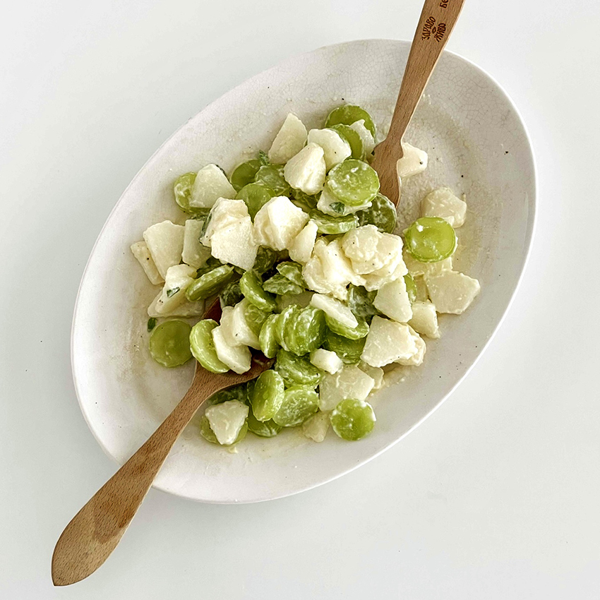 第60回　シャインマスカットと和梨のサラダ／菓子研究家・福田里香さん の【台所はいつもセレンディピティ】