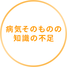 病気そのものの知識の不足