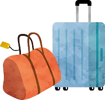 旅行鞄のイラスト