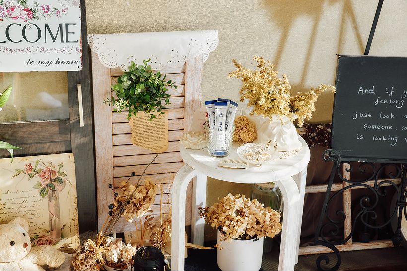 手作りのインテリア