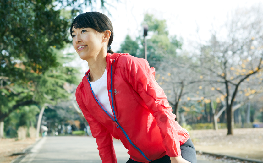 走り続けるために心がけているのは「一日一汗」。そして、毎日のサプリメント。