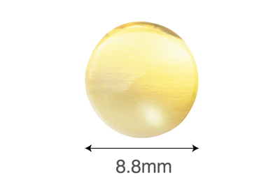従来のフィッシュオイルパール（直径8.8mm）
