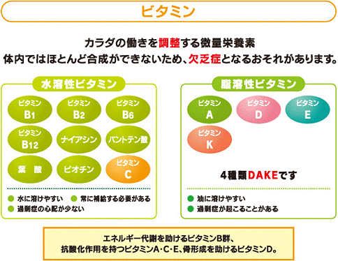 ビタミン ミネラル 大塚製薬