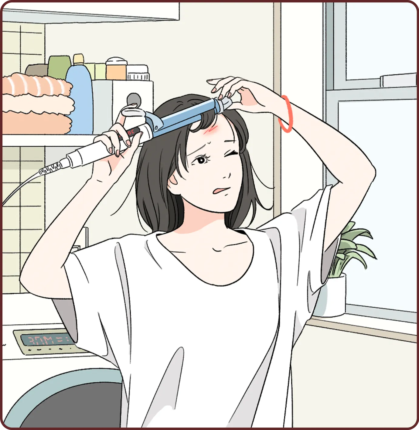 おでかけの準備中