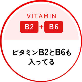 ビタミンB2とB6も入ってる