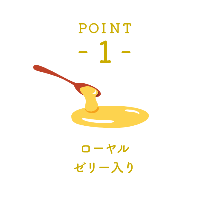 POINT 1 ローヤルゼリー入り