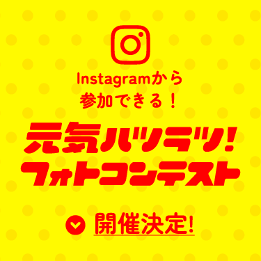Instagramから参加できる!元気ハツラツ!フォトコンテスト 開催決定!