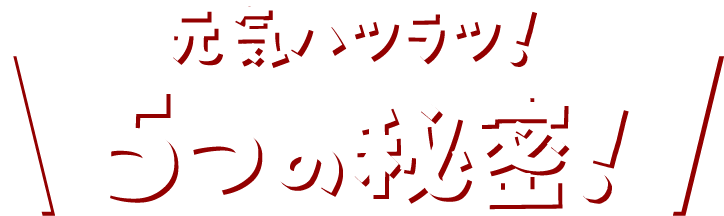 元気ハツラツ！5つの秘密！