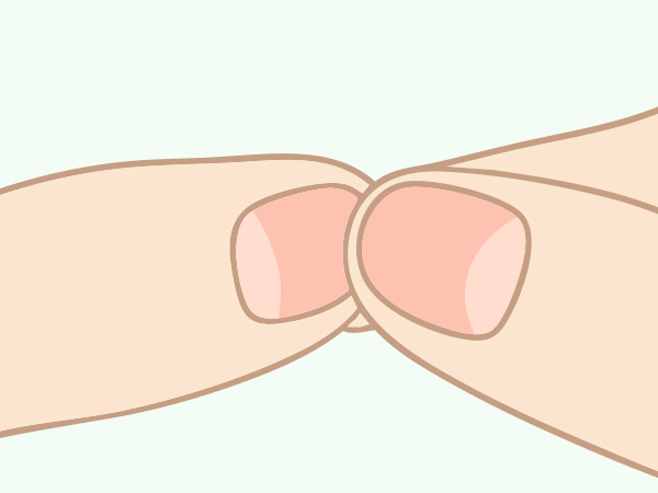 爪による脱水の測定方法