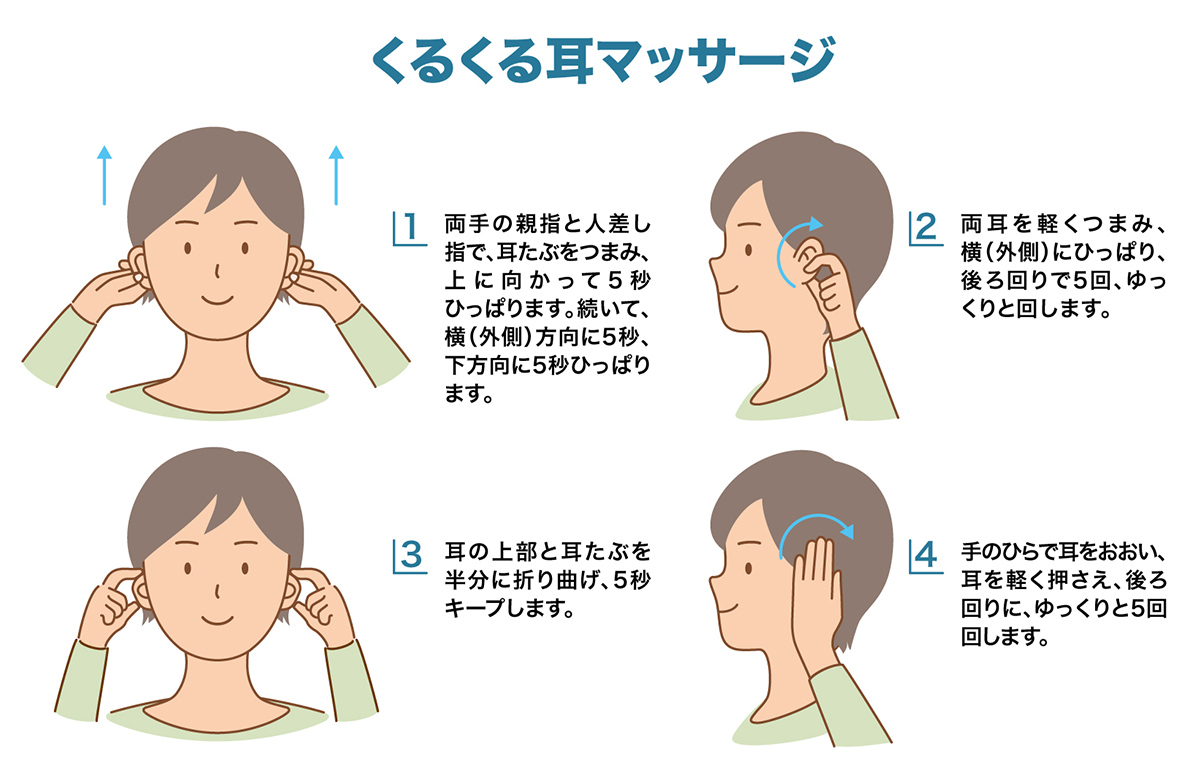 くるくる耳マッサージ
