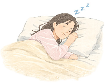 睡眠を取る女性