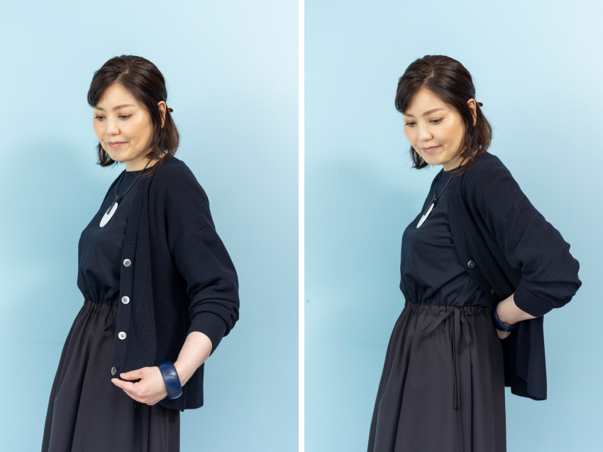 第60回 新しいカーディガンの着こなし/スタイリスト・石田純子さんの【明日、何着る?】